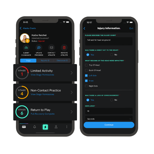 Concussion Tracker Smartphone Application