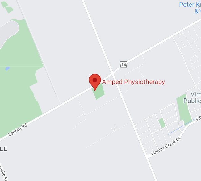 Map to Amped Physiotherapy in Gloucester, ON